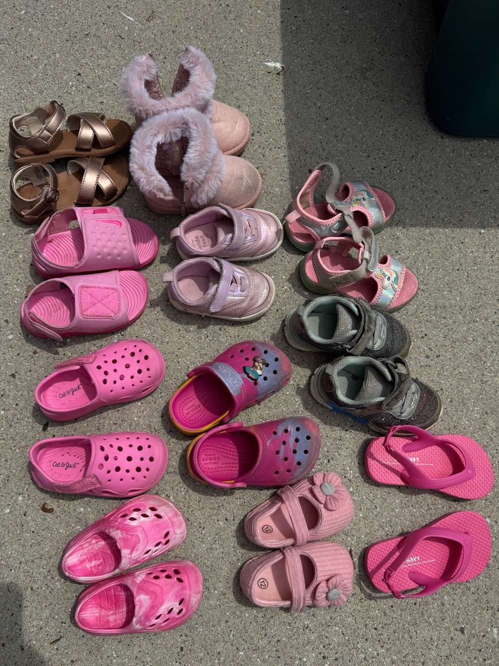 Kids Pink Mix Lightweight Slip-On & Sandal Shoe Collection